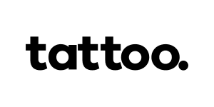 Tattoo logo fondo blanco